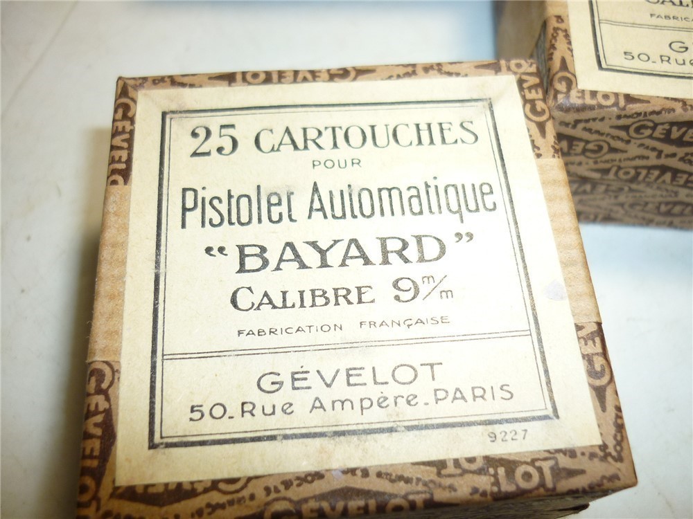 25rd FRENCH SEALED BOX .380 ACP GEVELOT Bayard 9mm Court Bayard Pieper-img-0