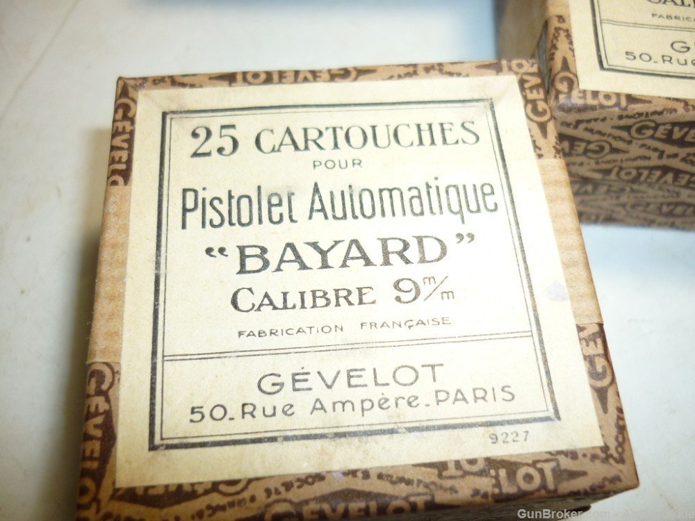 25rd FRENCH SEALED BOX .380 ACP GEVELOT Bayard 9mm Court Bayard Pieper-img-13