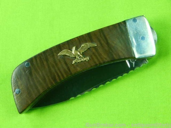Vintage US Custom Handmade Early Chuck Stewart  Gravity Fighting Knife-img-4