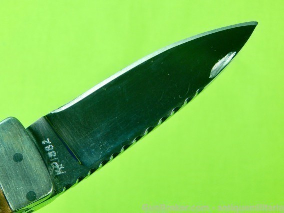 Vintage US Custom Handmade Early Chuck Stewart  Gravity Fighting Knife-img-6