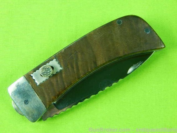 Vintage US Custom Handmade Early Chuck Stewart  Gravity Fighting Knife-img-5