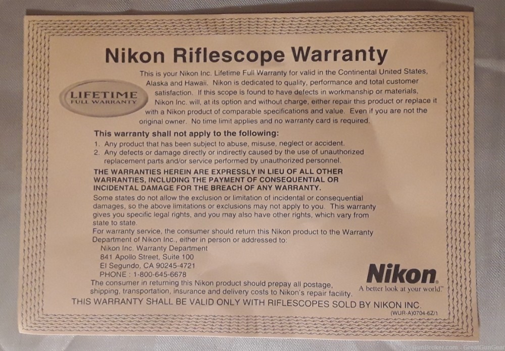 Nikon Buckmasters Riflescope Factory Empty Box #6420 For 3 - 9x 40mm-img-5