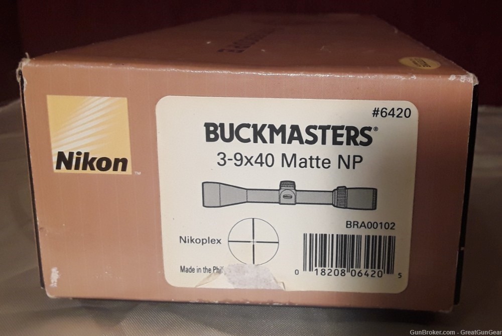Nikon Buckmasters Riflescope Factory Empty Box #6420 For 3 - 9x 40mm-img-2