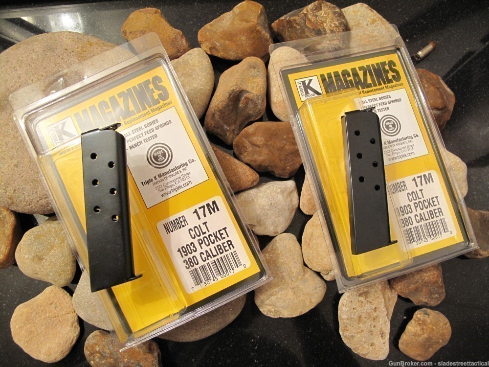 2-Pack Fits COLT POCKET Hammerless Magazine Mag US MADE .380 ACP 8rd Clip-img-0