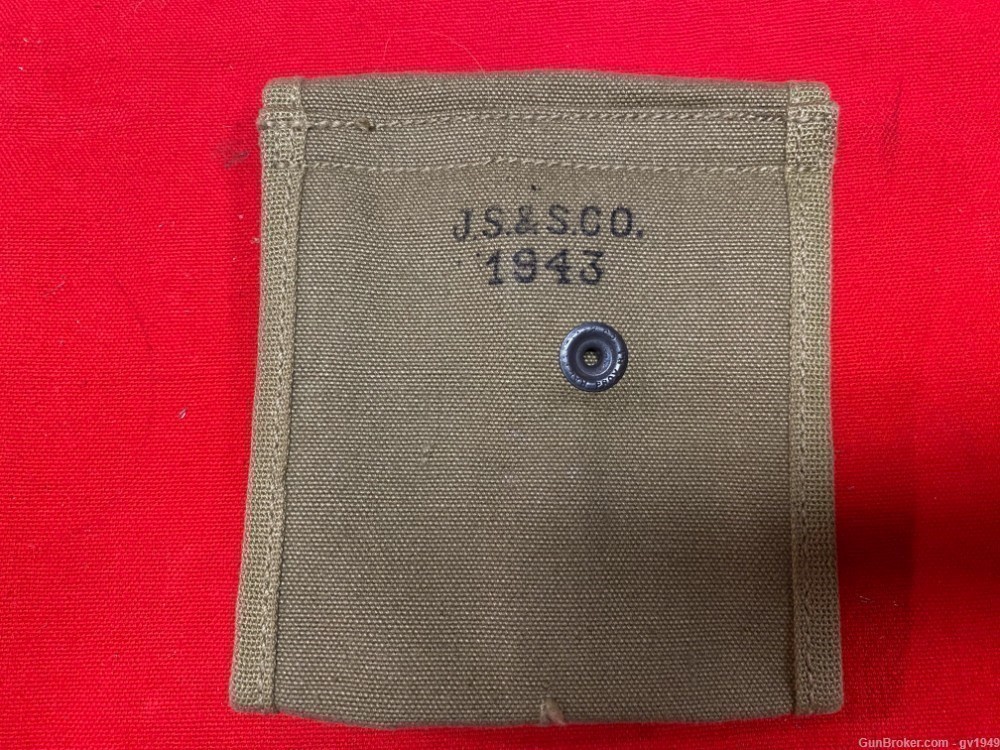 WW2 mint unissued M1 Carbine stock pouch (khaki and green available) -img-1