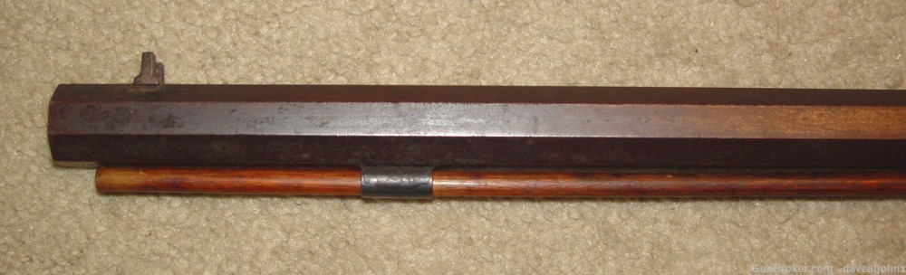 1840's REMINGTON Marked 36 cal. New England  Underhammer Percussion Rifle-img-18
