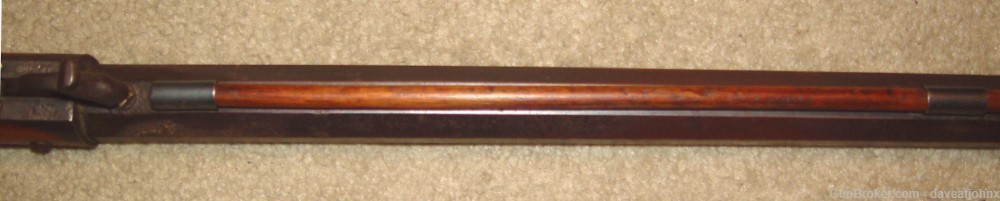 1840's REMINGTON Marked 36 cal. New England  Underhammer Percussion Rifle-img-13