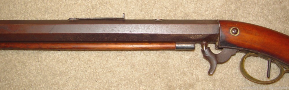 1840's REMINGTON Marked 36 cal. New England  Underhammer Percussion Rifle-img-16