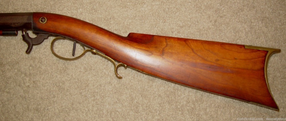 1840's REMINGTON Marked 36 cal. New England  Underhammer Percussion Rifle-img-9