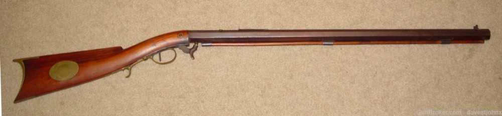 1840's REMINGTON Marked 36 cal. New England  Underhammer Percussion Rifle-img-0