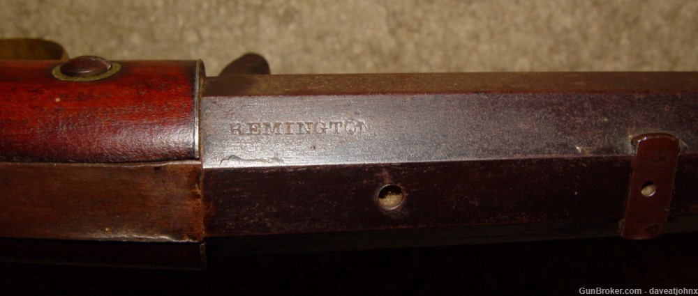 1840's REMINGTON Marked 36 cal. New England  Underhammer Percussion Rifle-img-2