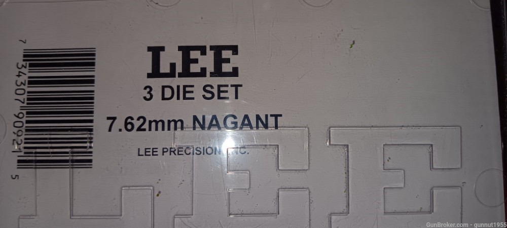 Lee reloading dies 7.62 nagant revolver steel-img-1