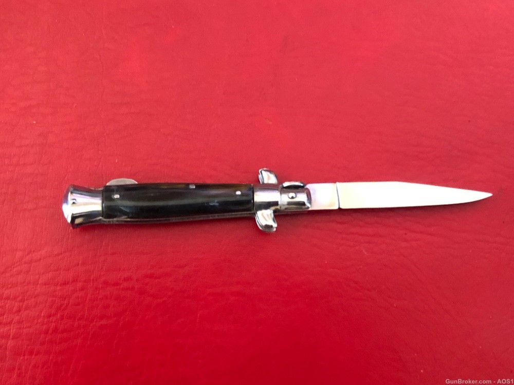Falcon Famous Blades Italy Manual Lockback Stiletto 7” Rostfrei Knife-img-1