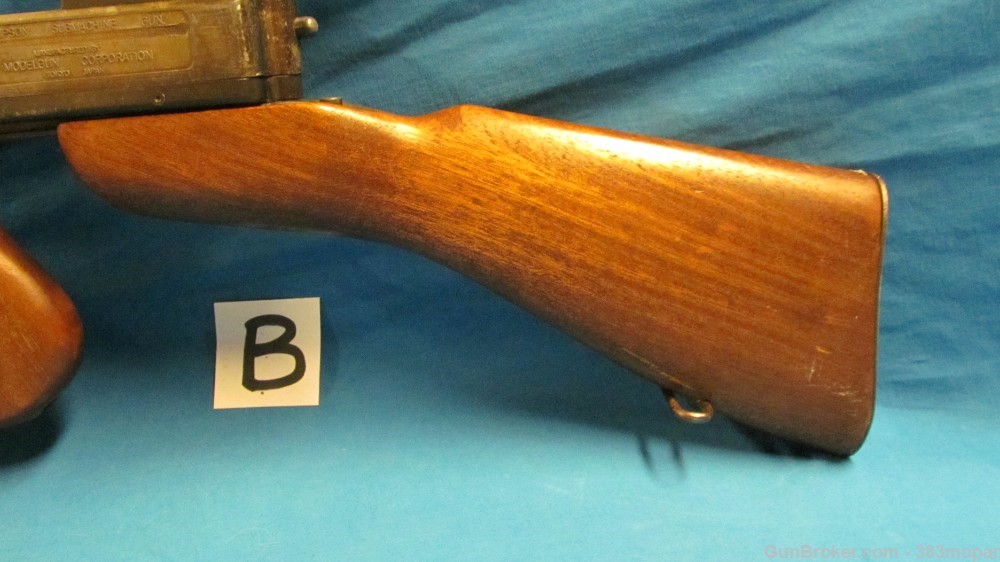 (B) MGC 1921 Thompson SMG Modelgun Corporation Tokyo Japan Blank Firing Gun-img-4