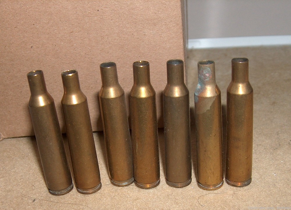 6mm Remington Brass 107 Cases Mixed headstamp, Primed and Deprimed ...