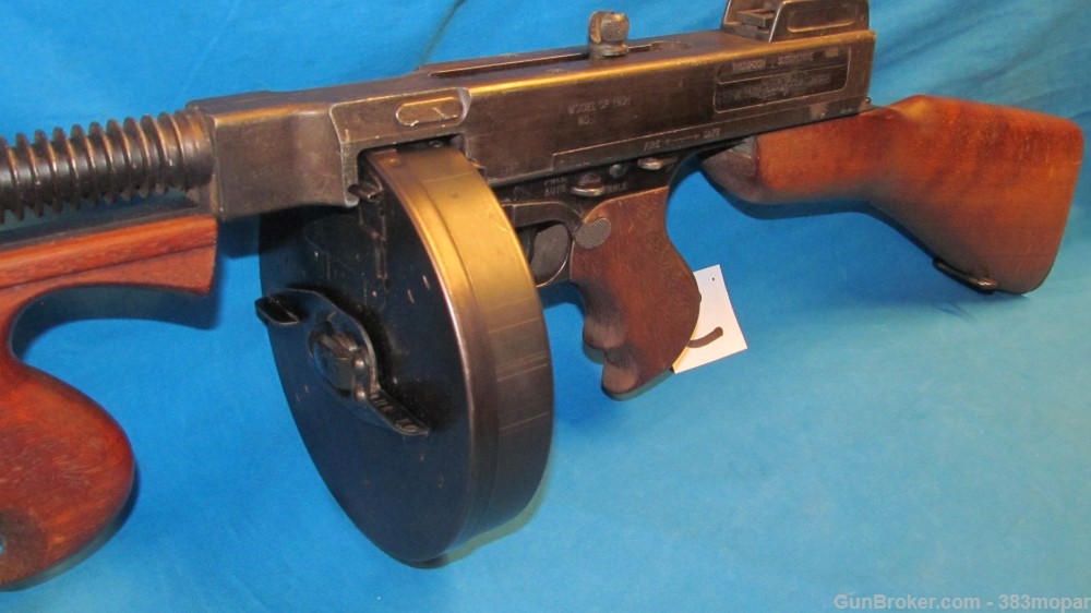 (C) MGC 1921 Thompson SMG Modelgun Corporation Tokyo Japan Blank Firing Gun-img-2