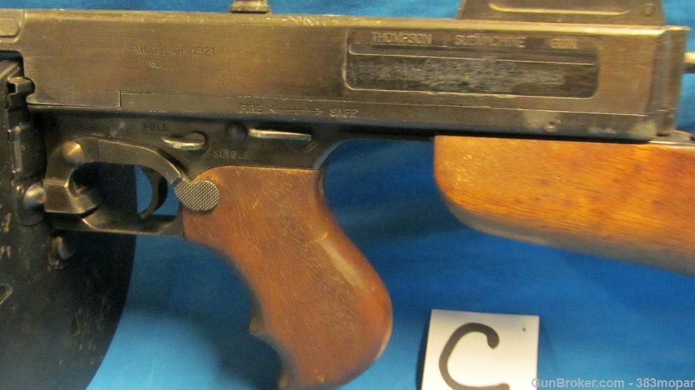 (C) MGC 1921 Thompson SMG Modelgun Corporation Tokyo Japan Blank Firing Gun-img-3