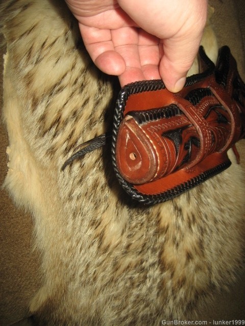 BEAUTIFUL EL PASO SADDLERY FULLY LINED & LACED CHEYENNE HOLSTER SAA 7.5" !-img-2