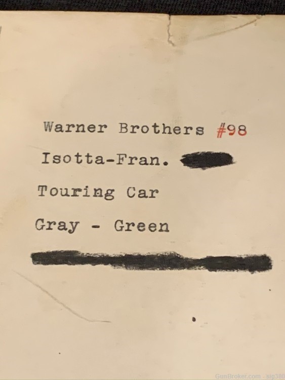 1920s ISOTTA FRAN TOURING CAR ORIGINAL WARNER BROTHER MOVIE STUDIO PHOTO-img-3