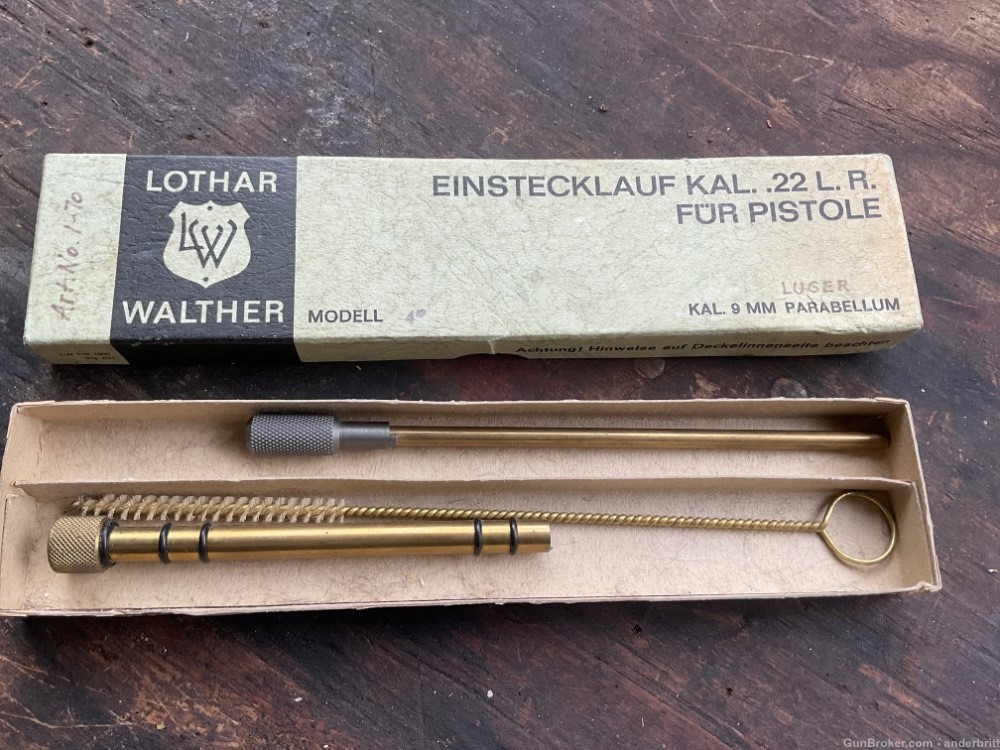 Luger P08 22LR Conversion Einstecklauf made by Walther in Original Box-img-0