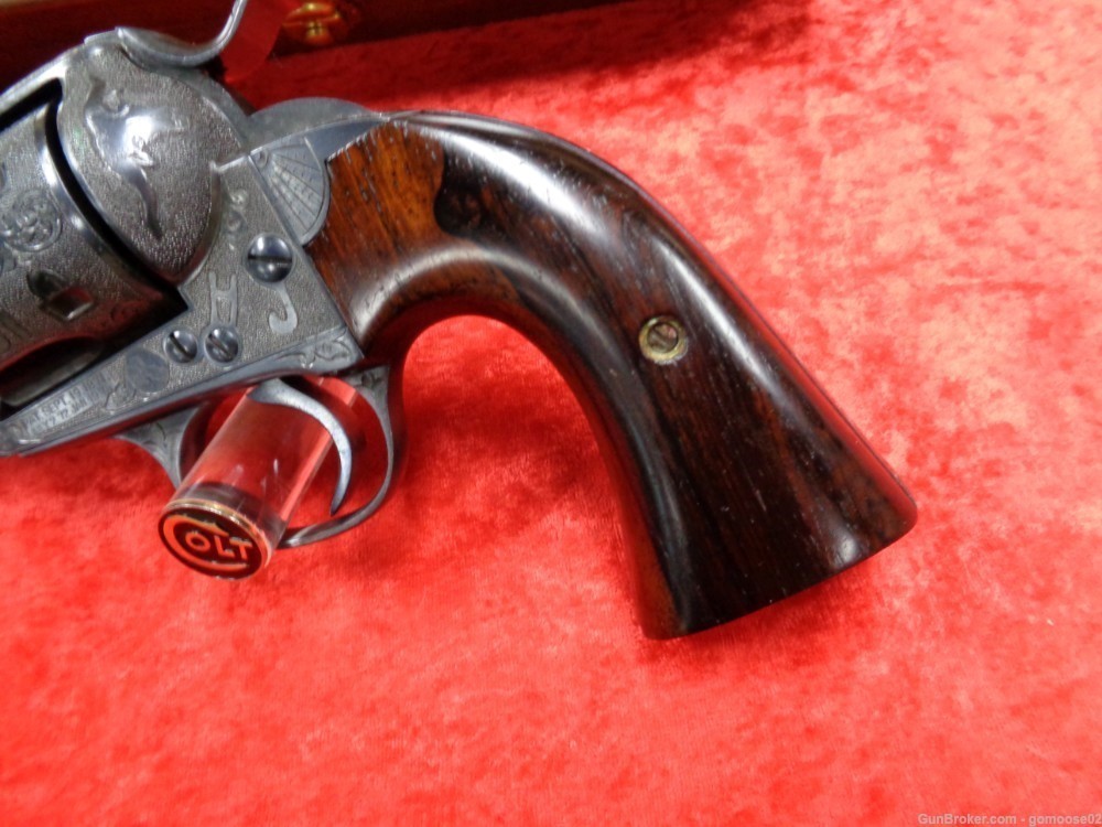 RARE 1902 Colt SAA Bisley CATTLE BRAND Engraved 1st Generation I TRADE BUY-img-8