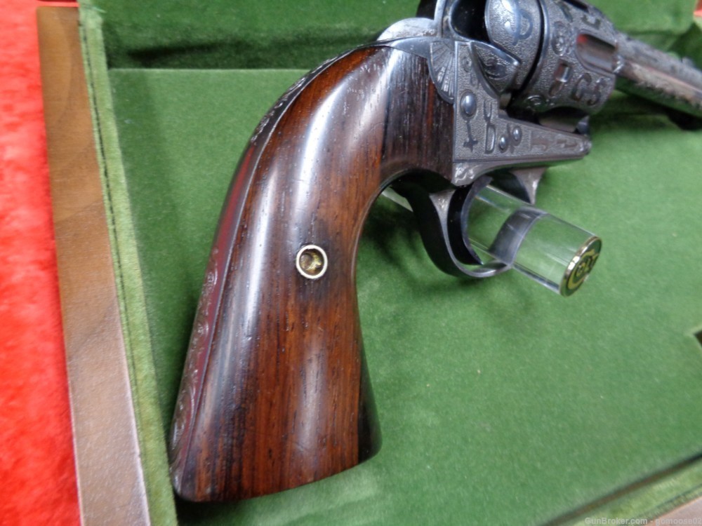 RARE 1902 Colt SAA Bisley CATTLE BRAND Engraved 1st Generation I TRADE BUY-img-58