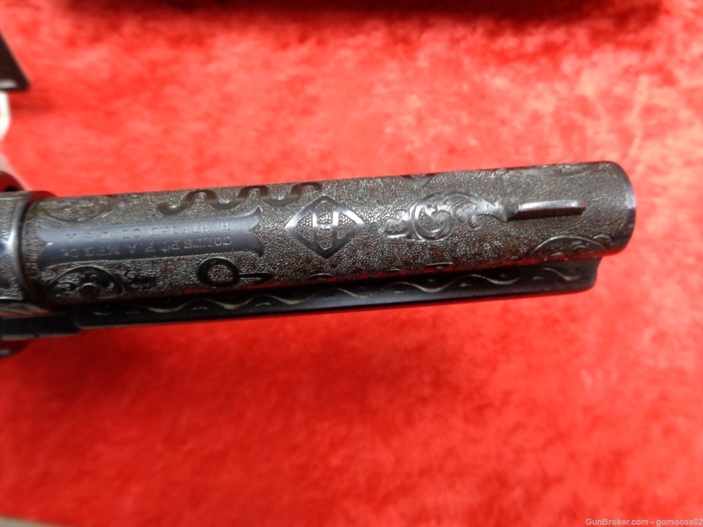 RARE 1902 Colt SAA Bisley CATTLE BRAND Engraved 1st Generation I TRADE BUY-img-12
