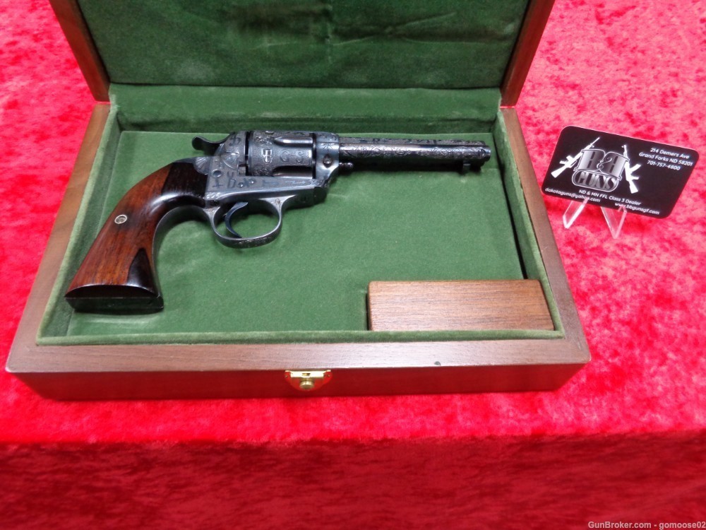 RARE 1902 Colt SAA Bisley CATTLE BRAND Engraved 1st Generation I TRADE BUY-img-56