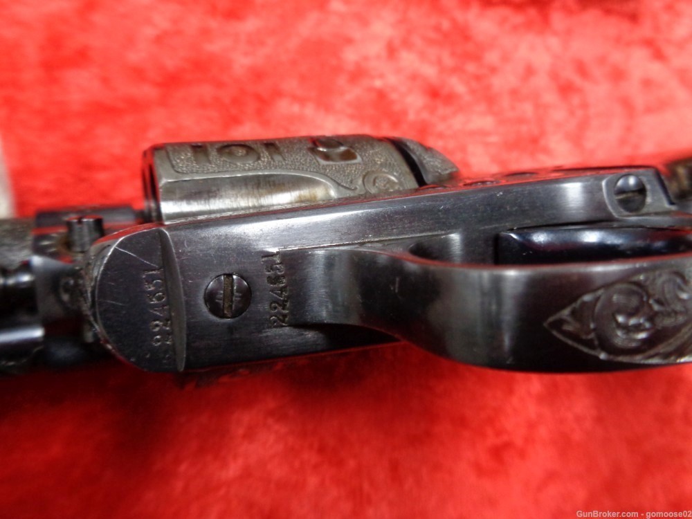 RARE 1902 Colt SAA Bisley CATTLE BRAND Engraved 1st Generation I TRADE BUY-img-20