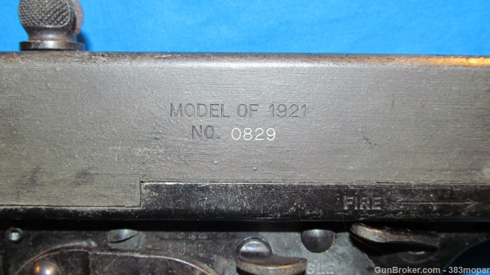 (G) MGC 1921 Thompson SMG Modelgun Corporation Tokyo Japan Blank Firing Gun-img-2