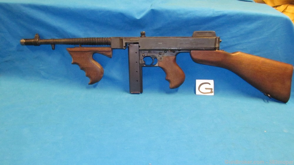 (G) MGC 1921 Thompson SMG Modelgun Corporation Tokyo Japan Blank Firing Gun-img-0