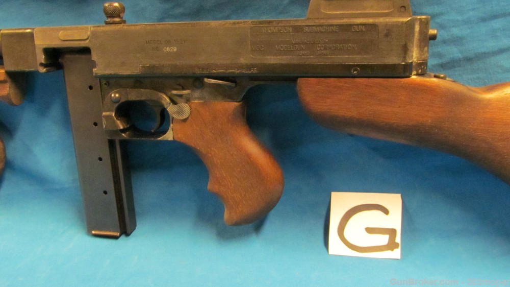 (G) MGC 1921 Thompson SMG Modelgun Corporation Tokyo Japan Blank Firing Gun-img-4