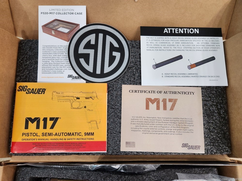 Rare Low Serial Number Authentic Military Surplus Sig Sauer M17 #961-img-2