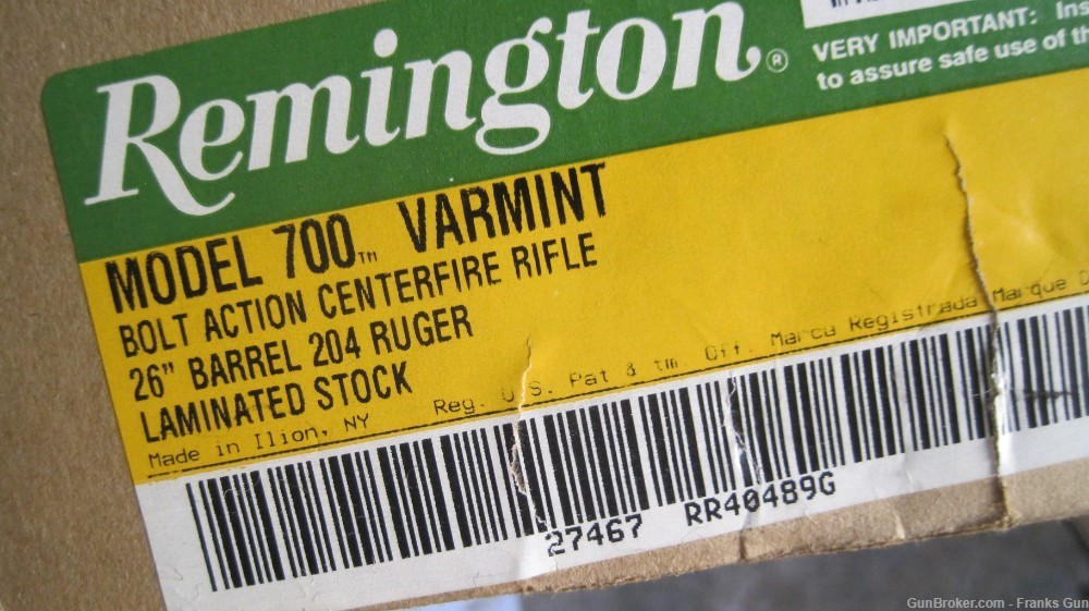 Remington 700 VLS Varmint Laminated 204 Ruger 26" Heavy Barrel 27467-img-9
