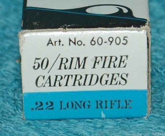 Vintage Full Box of Montgomery Wards Hawthorne High Speed 22 Long Rifle LR-img-1