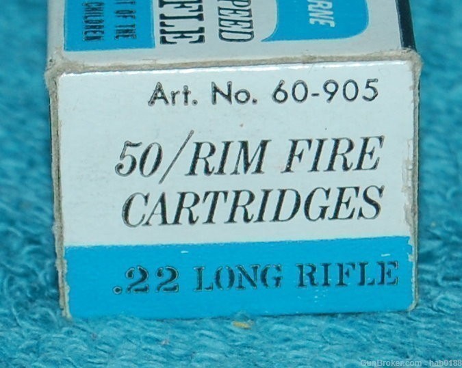 Vintage Full Box of Montgomery Wards Hawthorne High Speed 22 Long Rifle LR-img-4