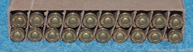 Vintage Full 2 Piece Box Winchester .25 Remington Auto Loading Full Patch-img-5