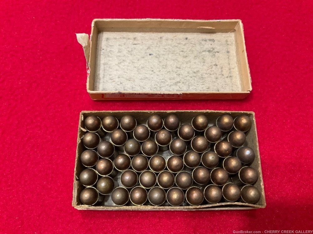 Antique Peters ammunition ammo box 380 colt hammerless pistol 2 piece -img-1