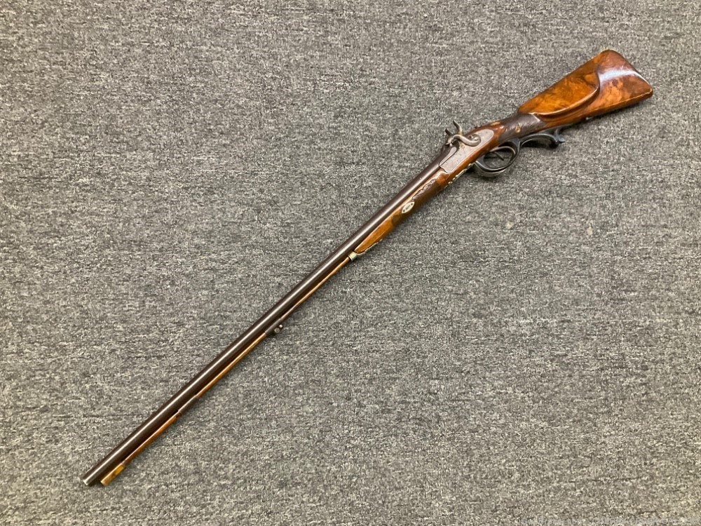 Antique Nothnagel SUHL German combination cape gun sxs rifle shotgun -img-0