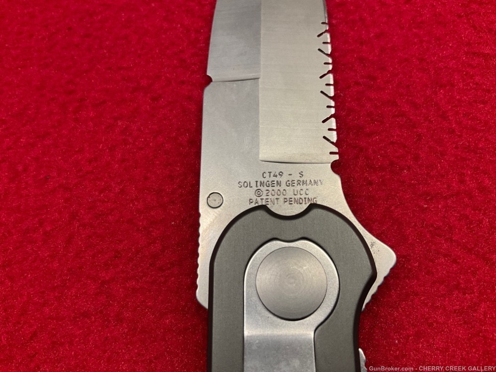 Rare vintage COLT COBRA serrated knife untied cutlery GERMAN Solingen box -img-3
