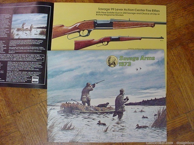 Savage 1973 catalog .250 Lever 99 Anschutz Stevens-img-0