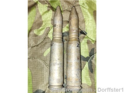 Lot of 2 20mm inert dummy cannon rounds ammo training LC-60-19-img-0