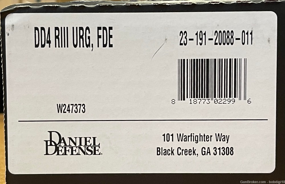 Daniel Defense M4A1 RIS III 16" Upper 5.56 23-191-20088-011 NO CC FEES-img-3