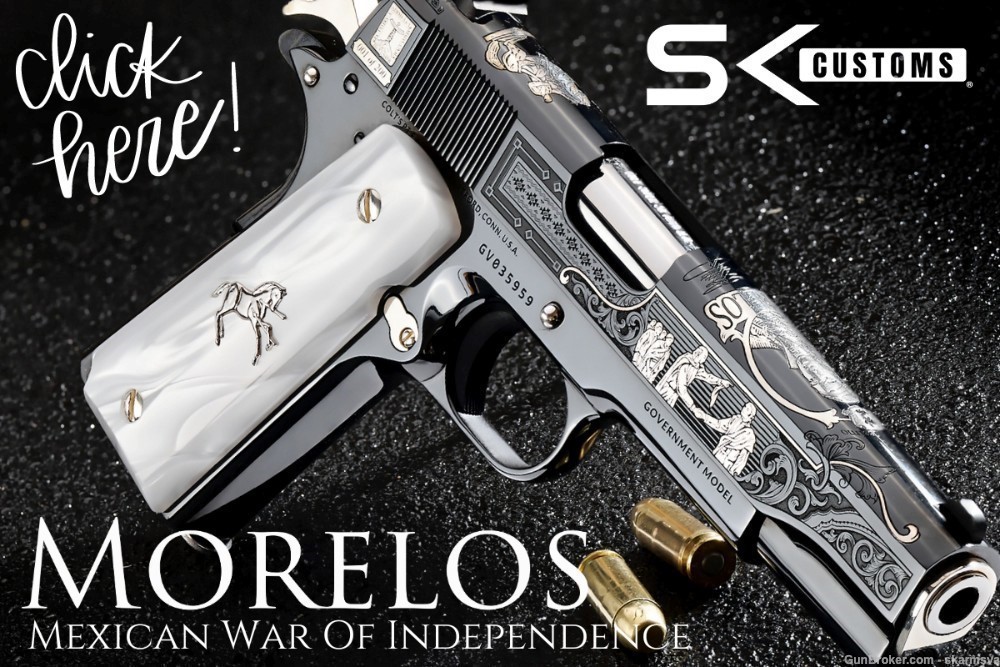 SK CUSTOMS MEXICAN WAR OF INDEPENDENCE - MORELOS COLT 1911 38 SUPER #004-img-0
