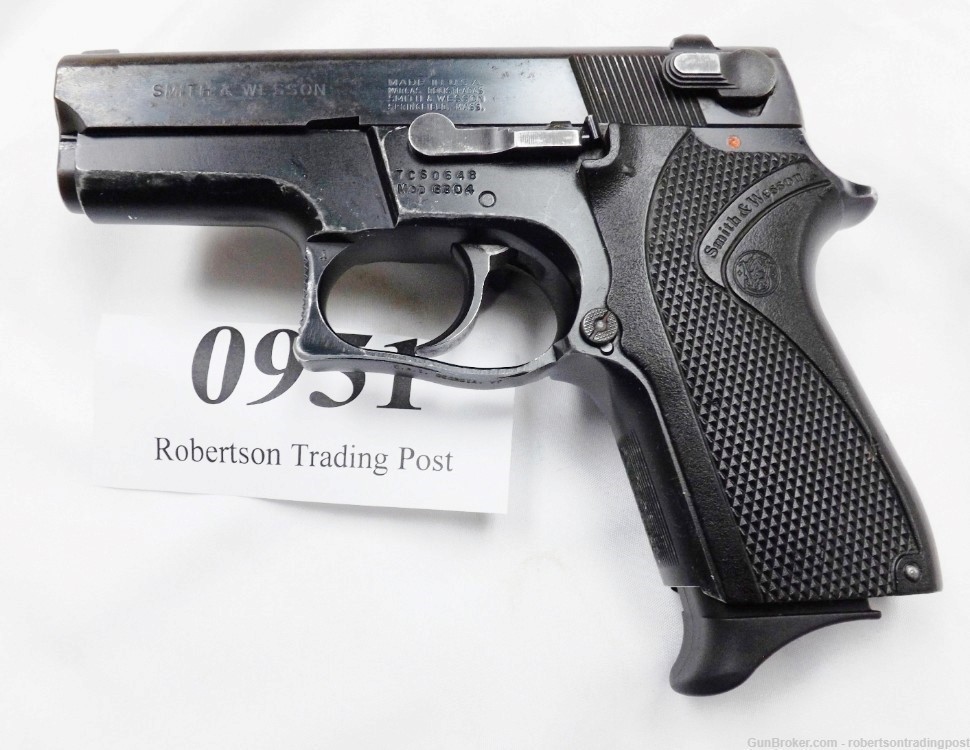 S&W 9mm 6904 Compact Auto 12 Shot 1989 Smith & Wesson 3 Safeties 1 Mag -img-0