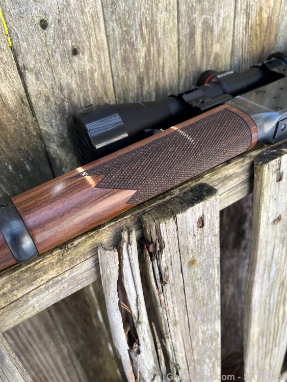 Winchester 94 AE Big Bore 444 Marlin Minty! Simmons 3x9x40 Checkered -img-35
