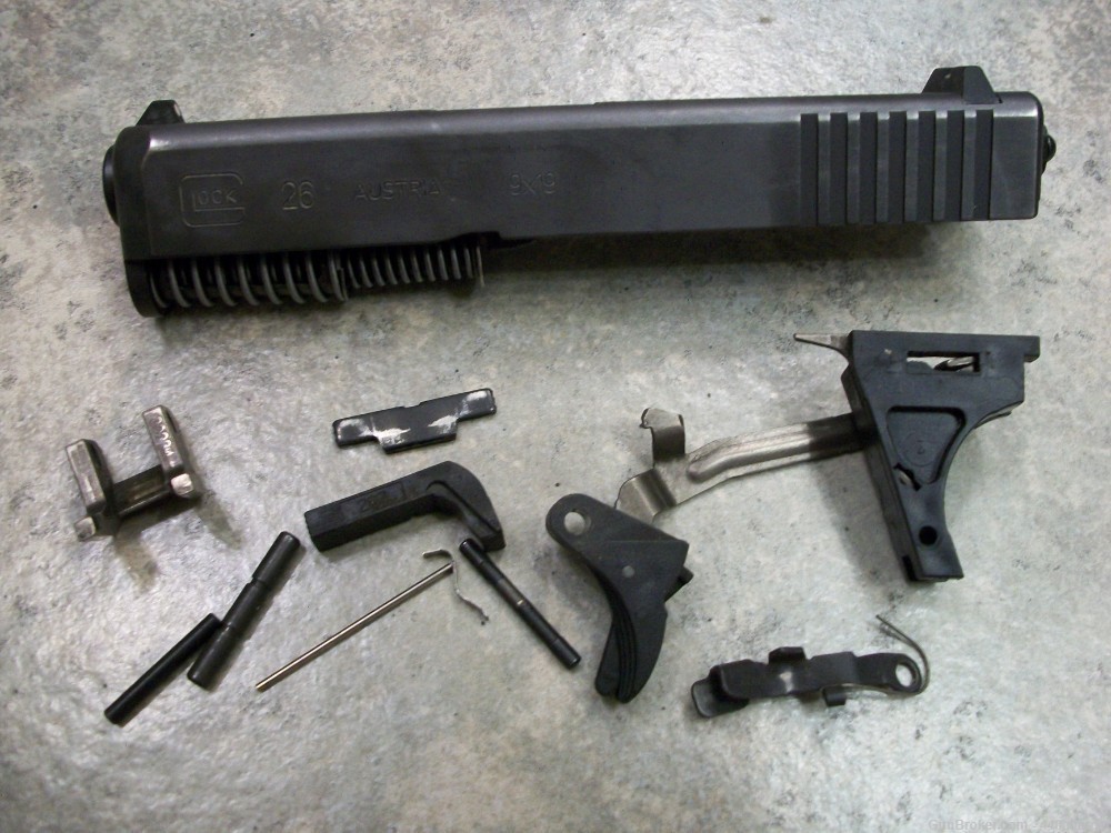 GLOCK 26 PARTS KIT 9mm slide barrel trigger factory upper pistol polymer 80-img-0