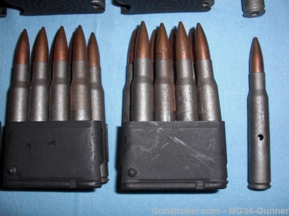 50 Dummy 30-06 Rounds in six M1 Garand Enbloc Clips-img-2