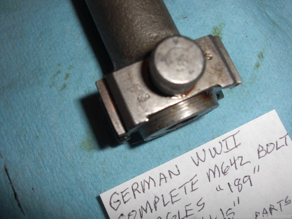 German WWII Complete MG42 Bolt w/ Eagles "kls" "cra" "189" - Near Mint-img-8