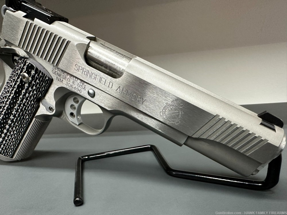 SPRINGFIELD TROPHY MATCH 1911 *STUNNING BRIGHT STAINLESS*BEAUTIFUL*LOADED-img-5
